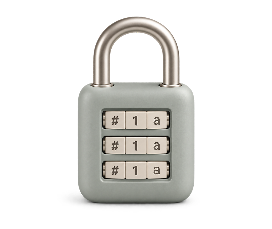 Candado de seguridad con combinaci&oacute;n